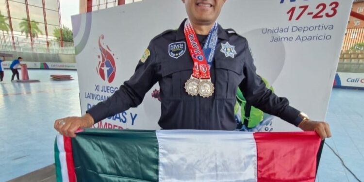 SUMA SERGIO ALDAPE DOS MEDALLAS EN LOS XI JUEGOS LATINOAMERICANOS DE POLICÍAS Y BOMBEROS