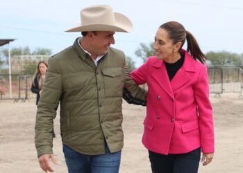 RECIBE MANOLO JIMÉNEZ A LA PRESIDENTA CLAUDIA SHEINBAUM EN COAHUILA