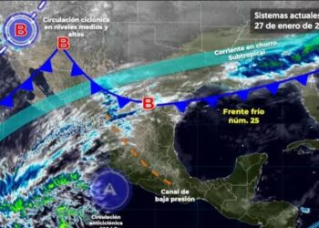 FRENTE FRÍO 25 PROVOCARÁ LLUVIAS Y VIENTOS FUERTES EN COAHUILA