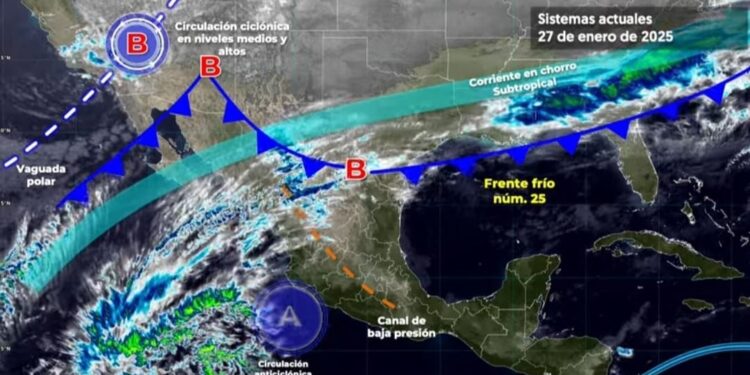 FRENTE FRÍO 25 PROVOCARÁ LLUVIAS Y VIENTOS FUERTES EN COAHUILA