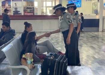 GUARDIA NACIONAL REALIZA RECORRIDOS DE PREVENCIÓN DEL DELITO EN TERMINAL DE AUTOBUSES DE SAN LUIS POTOSÍ