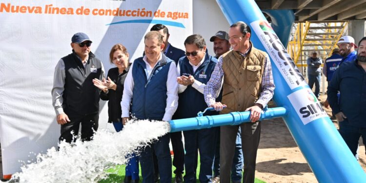 En Acuña inauguran 3ª línea de conducción de agua potable