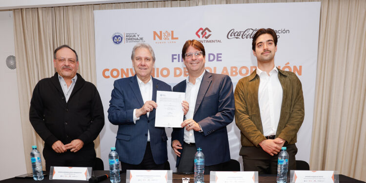Impulsan Arca Continental y Agua y Drenaje reabastecimiento hídrico en Monterrey con inversión de $8 MDP