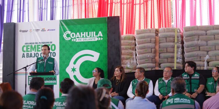 ARRANCA EN COAHUILA EL PROGRAMA CEMENTO A BAJO COSTO