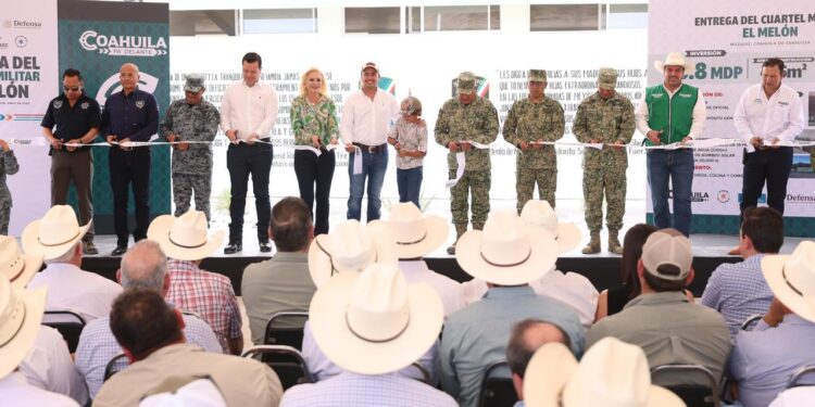 ENTREGA MANOLO NUEVOS CUARTELES PARA LA POLICÍA ESTATAL Y EL EJÉRCITO