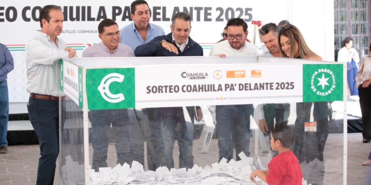 SE EFECTÚA SORTEO “¡COAHUILA PA’ DELANTE 2025!”