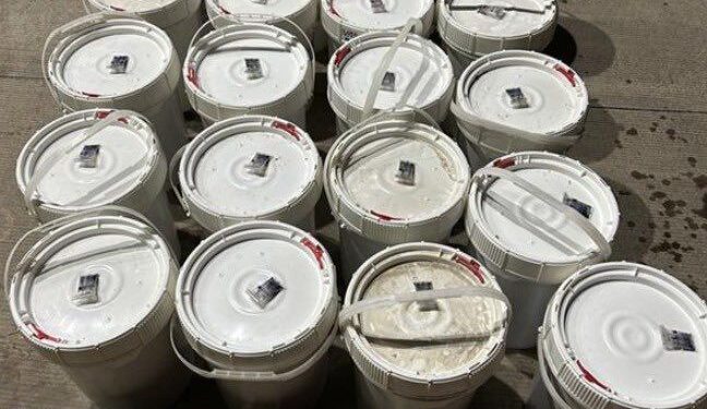 Decomisan cargamento de metanfetaminas valuado en más de 10 MDD