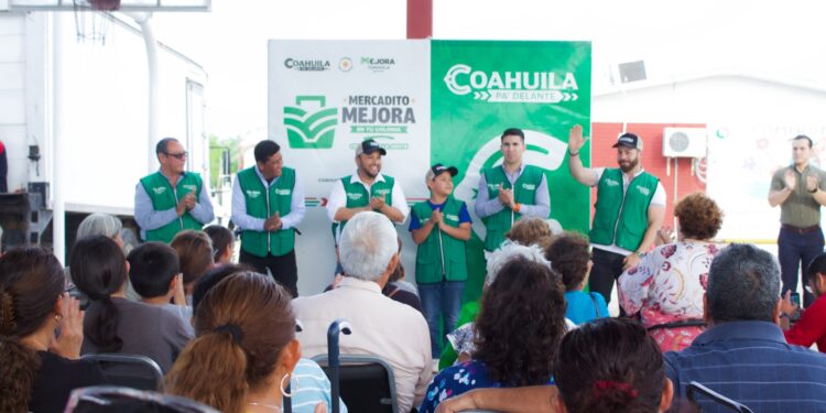 «MERCADITO MEJORA EN TU COLONIA» BENEFICIA A MÁS SECTORES EN PIEDRAS NEGRAS