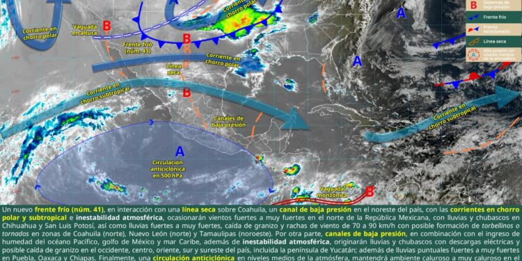 SE ESPERA UN FIN DE SEMANA CON LLUVIAS INTENSAS Y VIENTOS FUERTES EN COAHUILA