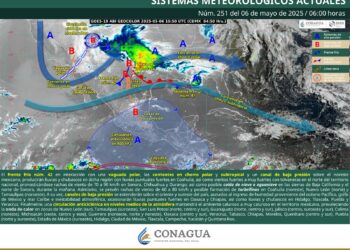 SE PREVÉN LLUVIAS FUERTES Y POSIBLE FORMACIÓN DE TORBELLINOS EN COAHUILA