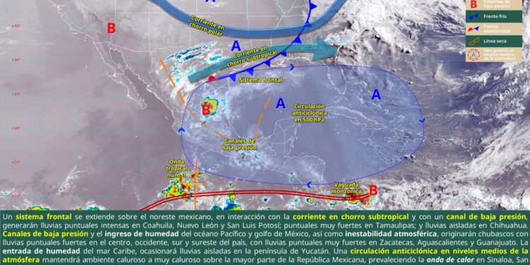 SE ESPERAN LLUVIAS MUY FUERTES EN COAHUILA; CONTINÚA LA ONDA DE CALOR