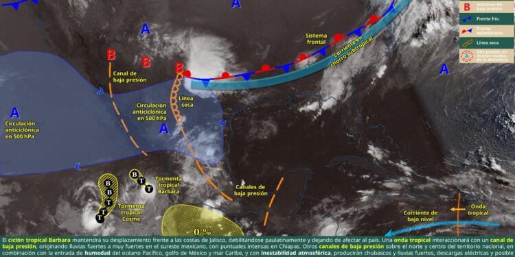 SE PREVÉN LLUVIAS Y VIENTOS MUY FUERTES CON POSIBLE FORMACIÓN DE TORBELLINOS O TORNADOS EN COAHUILA