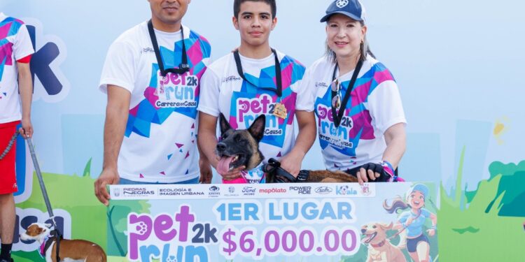 Pet Run 2K: Éxito rotundo en su primera edición en Piedras Negras