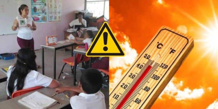 Aplicarán protocolo en escuelas ante intenso calor