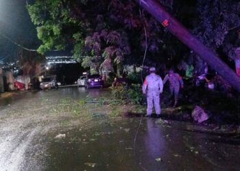 Dejan tormentas fuertes en Acuña fugas de gas, techos y arboles caídos