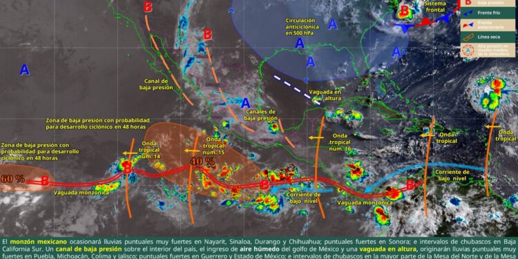 SE ESPERAN CHUBASCOS, TORMENTAS ELÉCTRICAS Y CAÍDA DE GRANIZO EN COAHUILA