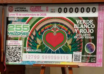 Develan cachito de sorteo de Lotería Nacional en homenaje a los migrantes (Video)