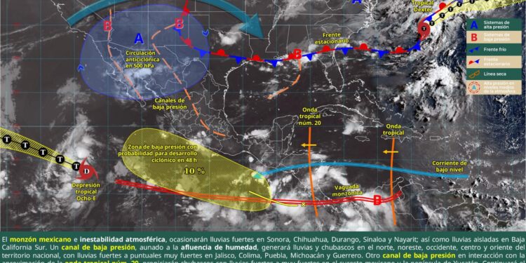 SE ESPERAN LLUVIAS Y ALTAS TEMPERATURAS EN COAHUILA