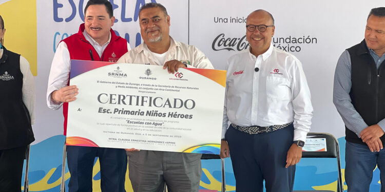 Invierte Arca Continental y Fundación Coca-Cola México $1.9 MDP en 6 nuevas Escuelas con Agua en Durango