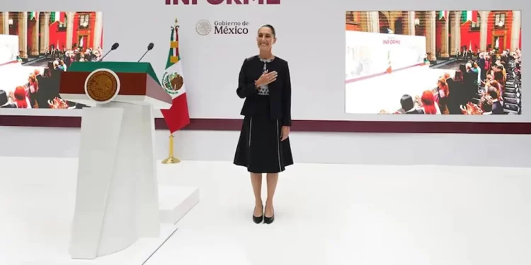 Claudia Sheinbaum Pardo, presidenta de México, presenta el primer informe de Gobierno