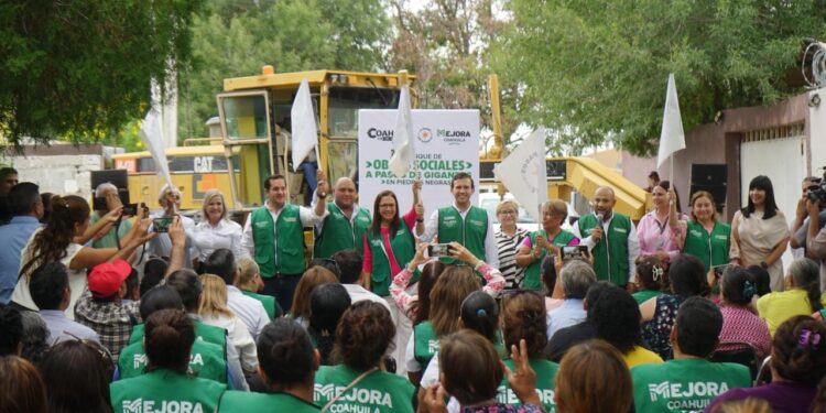 SE ARRANCAN OBRAS SOCIALES QUE IMPULSAN EL DESARROLLO LOS CINCO MANANTIALES Y NORTE DE COAHUILA