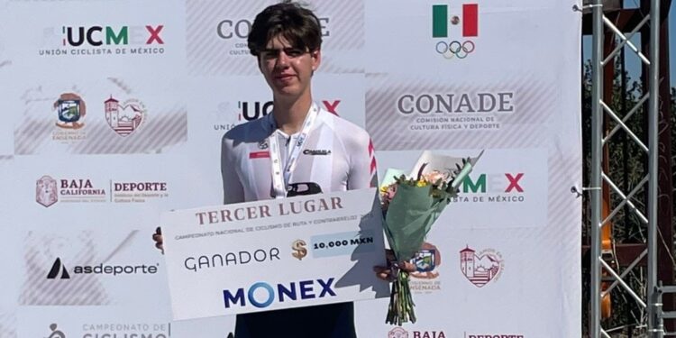 CONQUISTA ÁNGEL ARMENDÁRIZ BRONCE EN NACIONAL DE CICLISMO DE RUTA