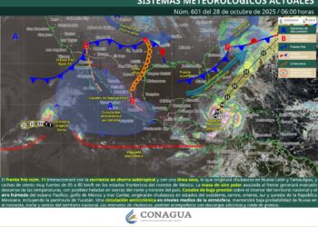 FRENTE FRÍO NÚMERO 11 GENERARÁ DESCENSO DE TEMPERATURA EN EL ESTADO
