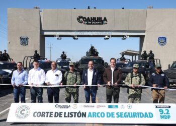 ENTREGAMOS UN ARCO DE SEGURIDAD Y UN CUARTEL EN LOS LÍMITES CON NUEVO LEÓN Y TAMAULIPAS: MANOLO