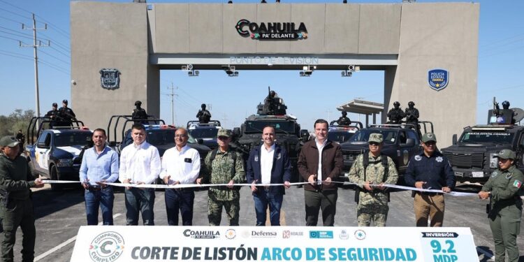 ENTREGAMOS UN ARCO DE SEGURIDAD Y UN CUARTEL EN LOS LÍMITES CON NUEVO LEÓN Y TAMAULIPAS: MANOLO