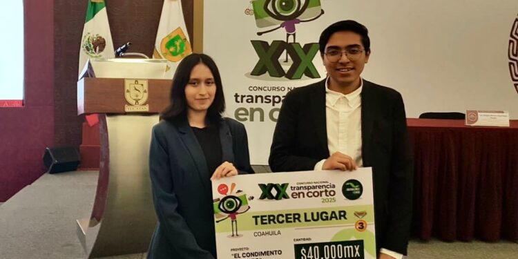 PREMIAN A COAHUILENSES EN CONCURSO NACIONAL TRANSPARENCIA EN CORTO 2025