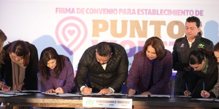 PRIMERA EMPRESA DE TRANSPORTE SE UNE A LA RED DE PUNTOS VIOLETA