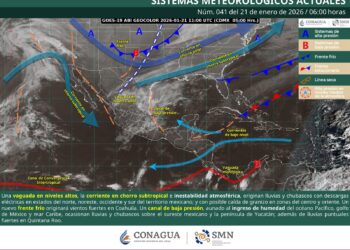FRENTES FRÍOS 30 Y 31 OCASIONARÁN LA TERCERA TORMENTA INVERNAL DE LA TEMPORADA