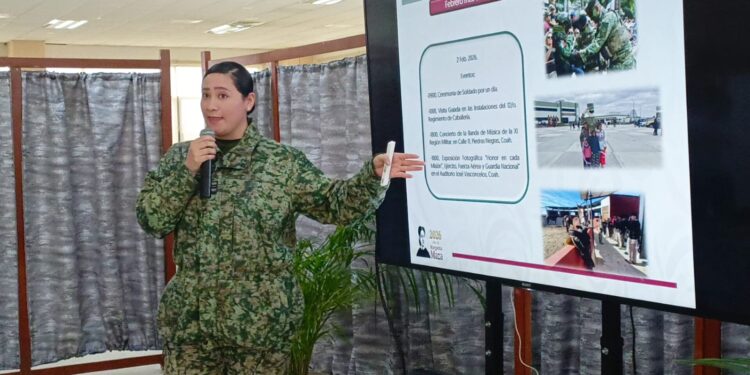 Ejército Mexicano prepara amplia agenda de actividades por el Mes del Ejército en la región.