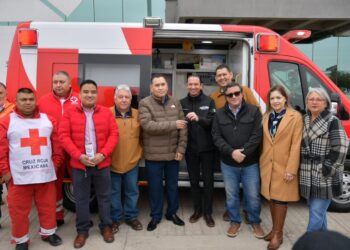 Cruz Roja Mexicana recibe nueva ambulancia donada por el municipio
