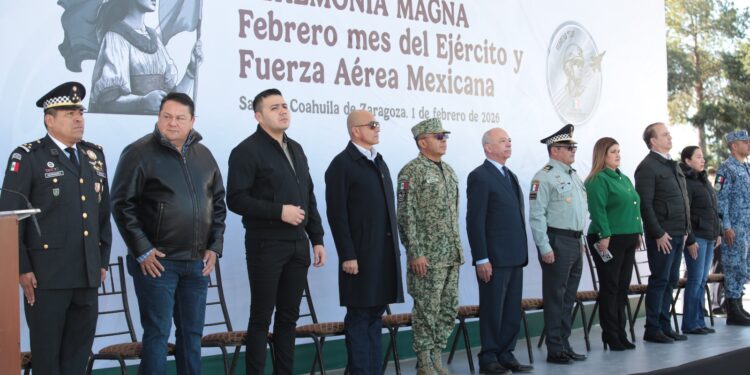 COAHUILA REAFIRMA SU RESPALDO A LAS FUERZAS ARMADAS AL INICIAR LA CAMPAÑA “FEBRERO, MES DEL EJÉRCITO Y FUERZA AÉREA MEXICANA”