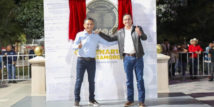 ENCABEZA MANOLO JIMÉNEZ FESTEJO DEL CENTENARIO DE MATAMOROS