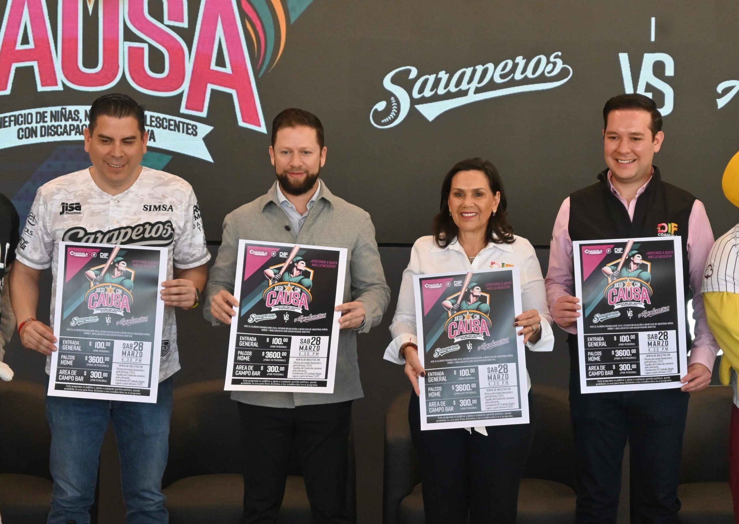 Saraperos de Saltillo, Algodoneros de la Unión Laguna y Acereros de Monclova suman esfuerzos con el DIF Coahuila