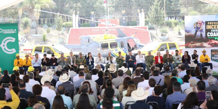 ARRANCAN EN COAHUILA GRAN OPERATIVO PARA LA PREVENCIÓN Y COMBATE A INCENDIOS FORESTALES