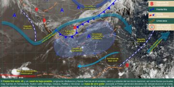 LLUVIAS Y VIENTOS FUERTES POR EL FRENTE FRÍO NÚMERO 45 EN COAHUILA