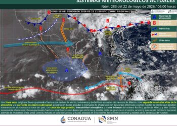 SE PRONOSTICAN LLUVIAS FUERTES, VIENTOS INTENSOS Y POSIBLE FORMACIÓN DE TORBELLINOS EN COAHUILA