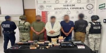 Detienen a cinco personas y aseguran armamento en Progreso, Coahuila